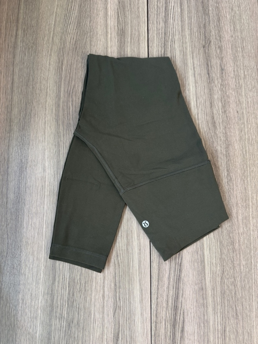 Lululemon Nulu High Rise Leggings Olive Green Size 6 7/8 Length Pocket